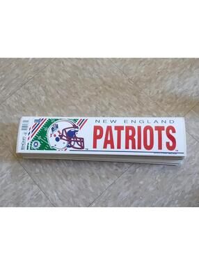 Vintage New England Patriots car bumper sticker
